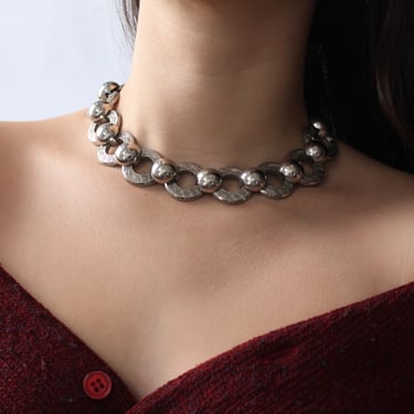 Vintage Chunky Silver Choker