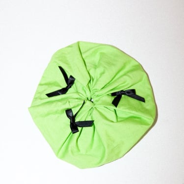 KkCo Grande Bow Scrunchie - Celery