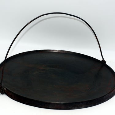 vintage Wagner Cast Iron Griddle # 14 with Bale Handle 