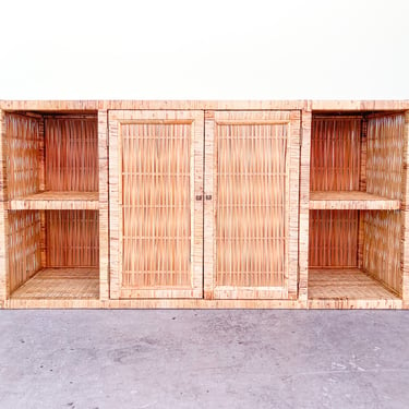 Coastal Rattan Credenza