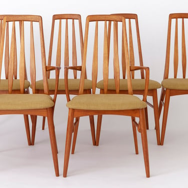 Set of 6 Niels Koefoed 'Eva' Teak Chairs - 1960s Danish Design 