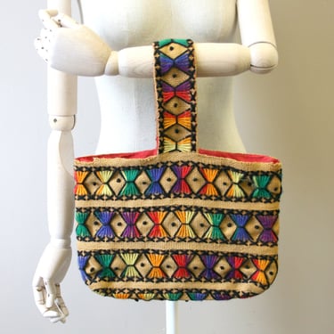 1970s Yarn Needlework Purse 