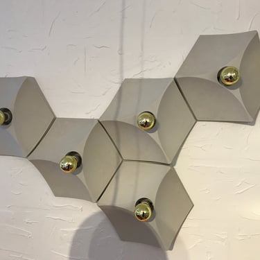 101438560 - FIVE ICONIC OCTAGONAL WALL LAMPS - HOFFMEISTER - GLOW - LIGHTING