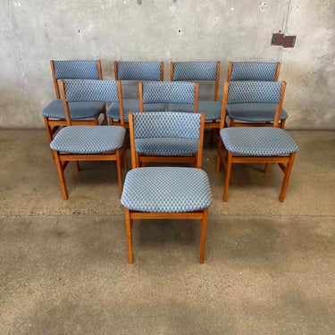 Set of Eight Teak Dining Chairs By Spøttrup