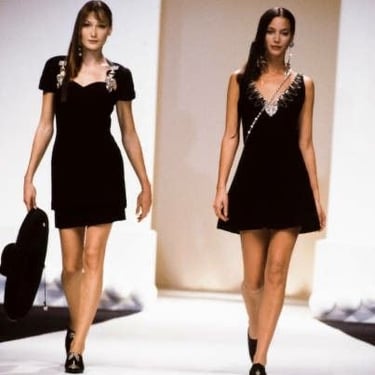 CHRISTIAN DIOR- 1994 Embellished Dress & Skirt Set, Size 6