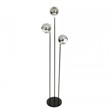 Chrome Heads 3 Pole Floor Lamp