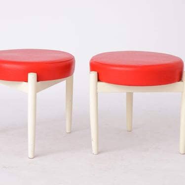 1 of 2 Ottomans by Hugo Frandsen for Spøttrup - 1960s Danish Design 