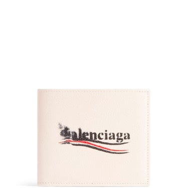 Balenciaga Men Bi-Fold Wallet With Logo