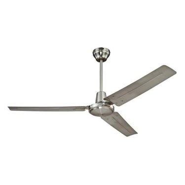 Westinghouse 56&quot; Industrial Ceiling Fan in Brushed Nickel with Metal Blades 78614