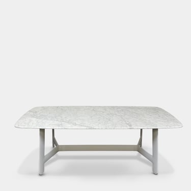 B&B Italia Matte Carrara Marble Alex Dining Table