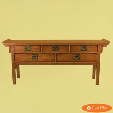 5 Drawer Century Pagoda Console