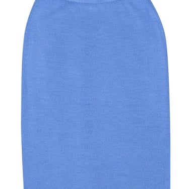 St. John - Light Blue Knit Pencil Midi Skirt Sz 6