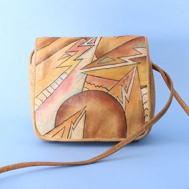 Emily Ann Painted Leather Crossbody Bag