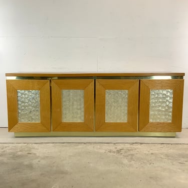 Large Boho Modern Bamboo Dresser- Six Drawers 