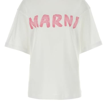 Marni Woman White Cotton Oversize T-Shirt