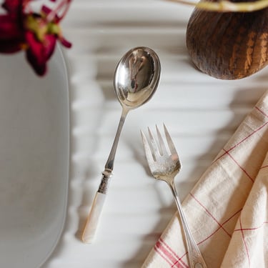 antique french silverplate serving utensils