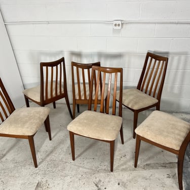 Set Of 6 Mid Century Modern Teak Chairs By G Plan Slat Back 