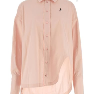 The Attico Woman Pink Poplin Diana Oversize Shirt