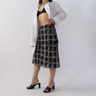90s Slinky Scribble Skirt - W26+