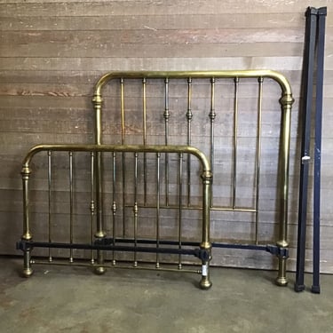 Vintage Brass Spindle Bed Frame (Tacoma)