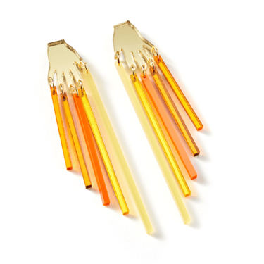 Yellow Orange Spectrum Earrings By Sarah Stieber