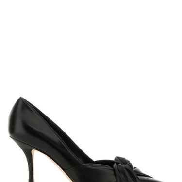 Jimmy Choo Woman Black Nappa Leather Hedera 90 Pumps