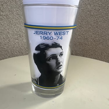 Vintage Celebrate Greatness Miller Lite Beer Glass NBA Jerry West 1960-74 