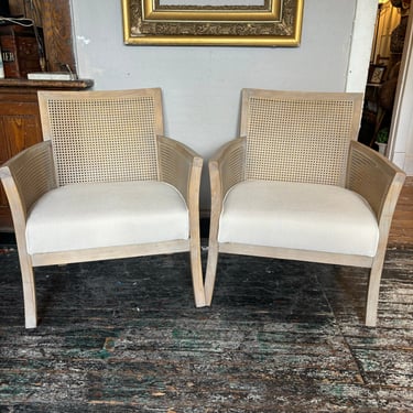 Pair of Comfy Cane Chairs