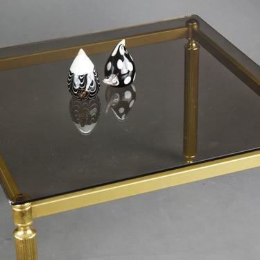 Mid Century Modern Coffee Table, Hollywood Regency Interior, Modern Table, Smoked Glass Vintage Table, MCM Modern Table, Retro Decor, 