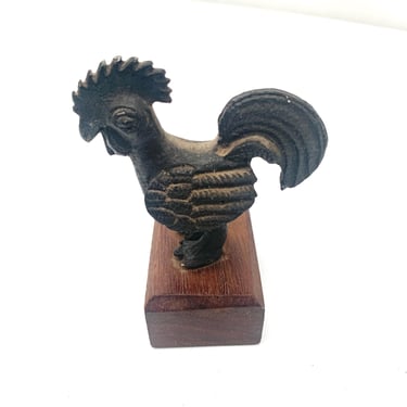 Vintage Cast Iron Rooster- 3 Inch 