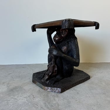 Maitland Smith Bronze Monkey Stool /Side 