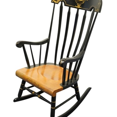 TELL CITY Solid Hard Rock Maple Black Hitchcock Style Rocker Rocking Chair B-660 