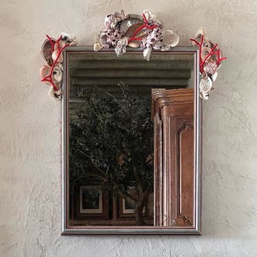 Gusto Coral and Shell Mirror