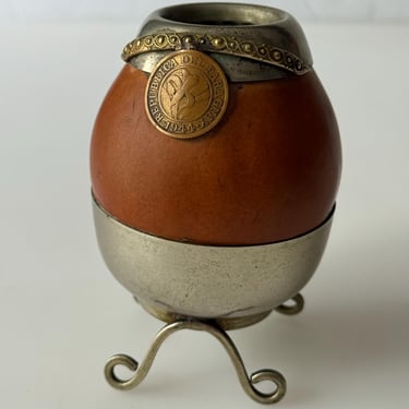 1944 Yerba Mate Gourd Cup from Uruguay 