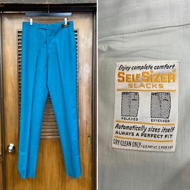 Vintage 1960’s w32 -Deadstock- Mod Skinny Continental Cut Pants Trousers, Never Worn, 60’s Vintage Clothing 