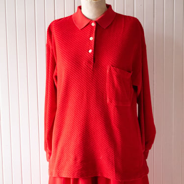 Vintage Saks Fifth Avenue Terrycloth Sweater Medium