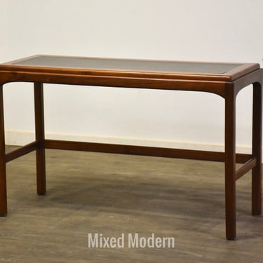 Mid Century Modern Walnut Sofa Entry Table 