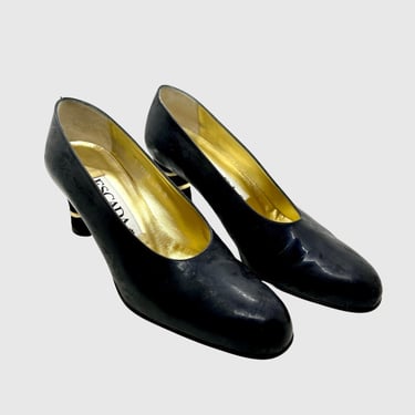 ELEGANT ESCADA HEELS | Women's Round Toe Heels | Italian Leather Shoes | Designer Shoes | Made in Italy | Y2K | Women's size 6.5 