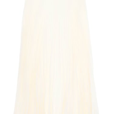 Valentino Garavani Silk Jacquard Toile Iconographe Pleated Skirt Women