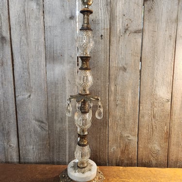 Vintage Hollywood Regency Table Lamp 6.5 x 25.5