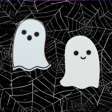 Ghost Hair Clip Cute Halloween Spooky Goth Barrette 