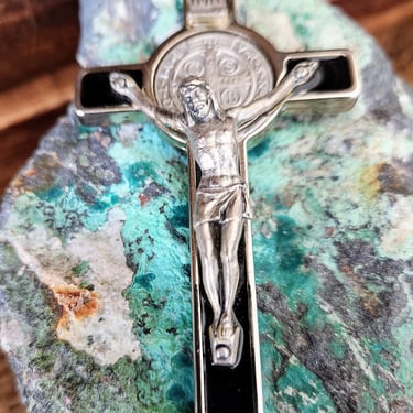 Saint Benedict Cross Crucifix ITALY~Cross Pendant~Religious Medal 