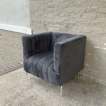 Velveteen Art Deco Style Chair