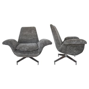 Pair of Danish Chairs by Fritz Hanzen. Denmark, 1960's.