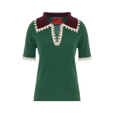 Picket Polo Top Green