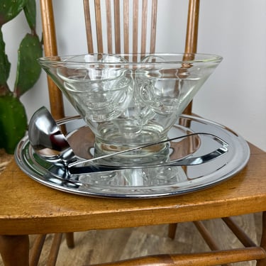 Mid Center Punch Bowl Set with Tray and Ladle 