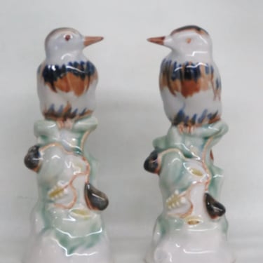 Birds Sitting on a Branch Large Porcelain Figurines a Pair 3246B