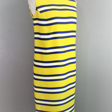 1960's , Mod Striped Sheath, Estimated size M, by Saba of California 