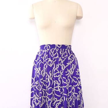 DVF Nautical Silk Skirt M/L