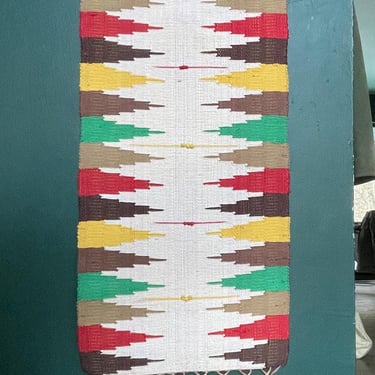 Vintage Wall Hanging Weave Navajo Stepped Design 